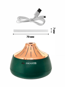 Увлажнитель воздуха для дома Огонёк OG-HOM02 Зеленый/золото